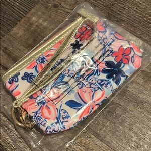 Brand New!! Lilly Pulitzer Printed Zip Top Wallet Party Like a Lobster